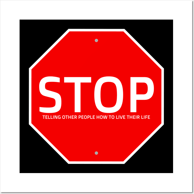 STOP sign Wall Art by TSOL Games